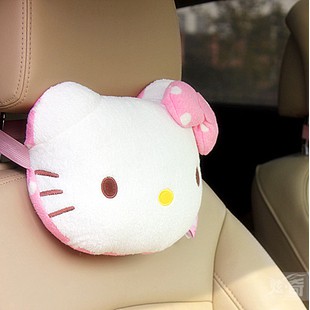 （出清）日本新款可愛Hello Kitty卡通汽車　車枕　護頸枕　靠枕 抱枕