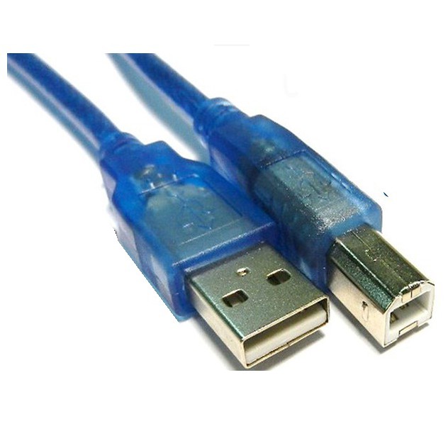 USB2.0 A公-B公透明藍傳輸線 印表機USB線 1m/1.5M-CB2194 CB2200