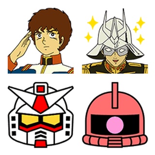 Line日本🇯🇵表情貼∣機動戰士鋼彈 Mobile Suit Gundam