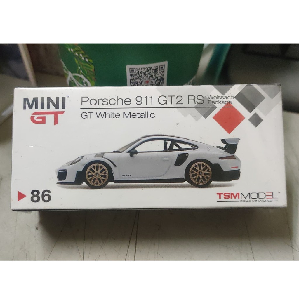 (現貨) MINI GT 86 Porsche 911 GT2 RS GT White Metallic
