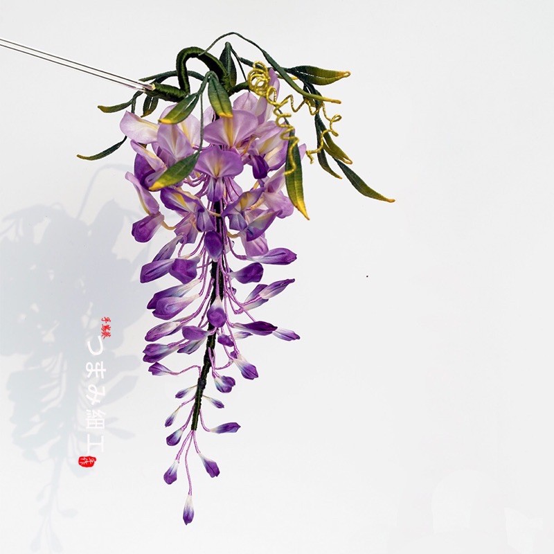 日本和服浴衣和風頭飾漢服頭飾 髮飾 配飾 花簪紫藤花原創藤蘿25 蝦皮購物