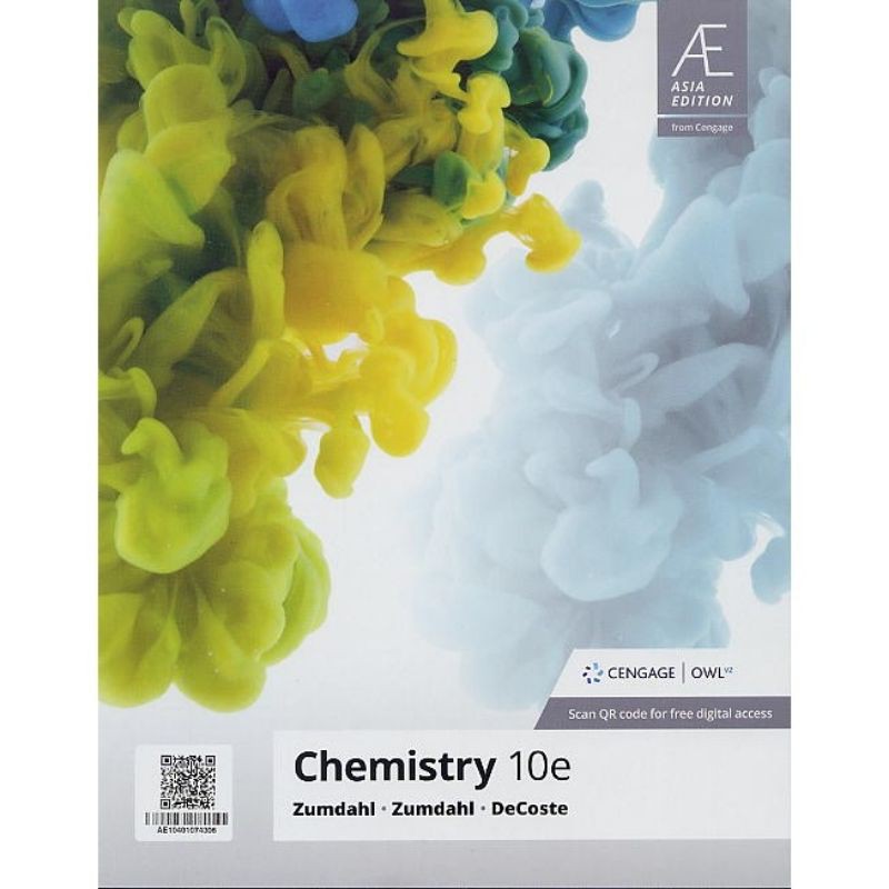 【現貨】Chemistry 10/e Asia Edition Zumdahl 9789814866477
