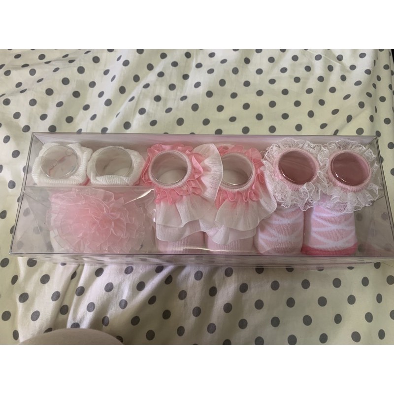 已保留勿下單 麗嬰房 女寶寶襪子禮盒 全新 女嬰 新生兒禮盒