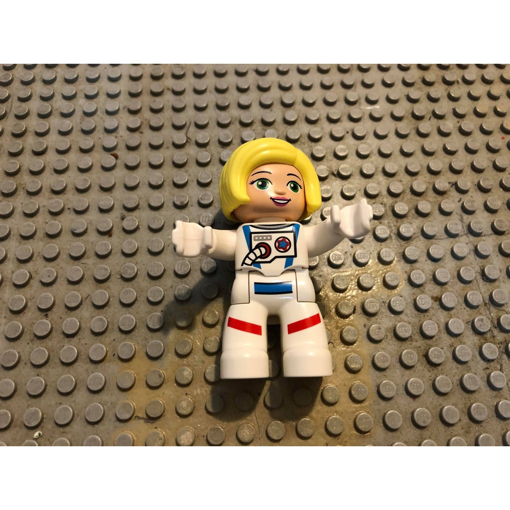 【點點小豆】LEGO 樂高積木 DUPLO 得寶 人偶 女生 太空人 一個 如圖！