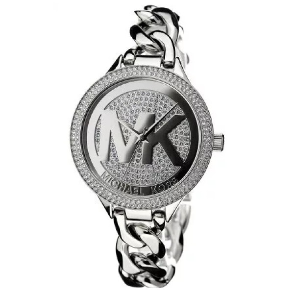 MICHAEL KORS 鑽錶 手鍊錶 37mm 銀色鋼錶帶 女錶 手錶 腕錶 MK3473 MK(現貨)