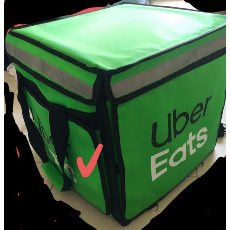限定綠箱下標 UberEats 保溫箱 外送箱 43升大包 上掀式 外賣外送 保溫袋 全新未拆 另一 二手黑箱