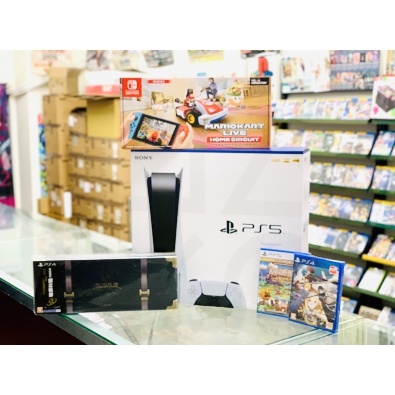 【東晶電玩】 PlayStation 5 台灣專用主機(光碟機版) + 5片遊戲(台灣公司貨)PS5主機(全新、現貨)
