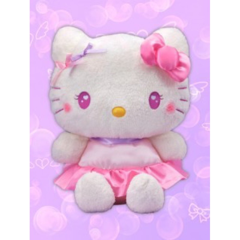 日本空運景品 Sega限定 三麗鷗Hello kitty 粉色 緞帶 愛心眼睛 玩偶 娃娃 情人節 禮物 現貨