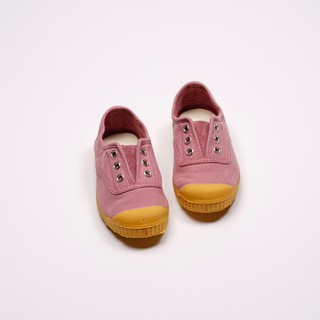 CIENTA 班牙帆布鞋 J70997 52 粉紅色 黃底 經典布料 童鞋