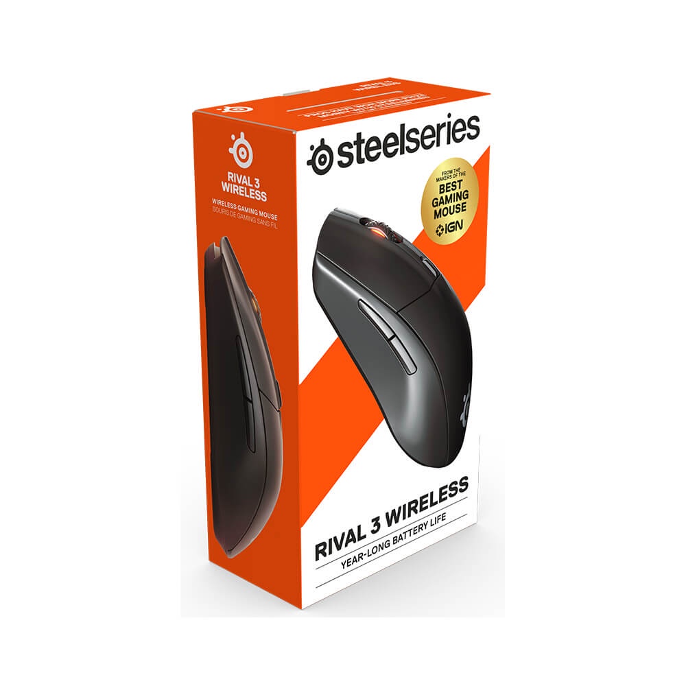 SteelSeries 賽睿 Rival 3 Wireless 無線遊戲 電競 光學滑鼠