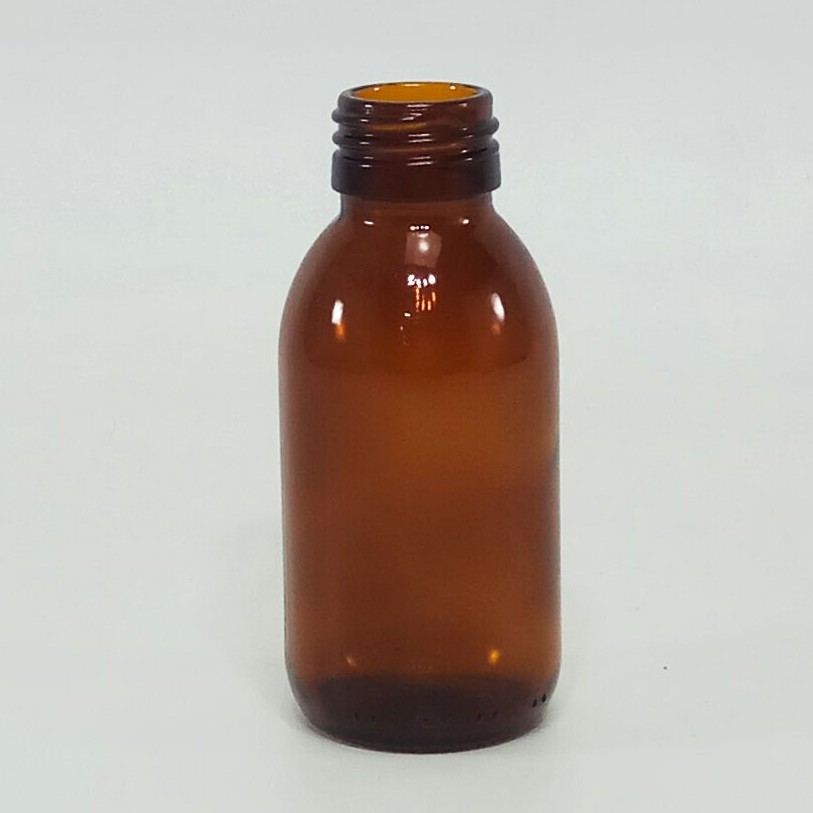 棕色玻璃瓶 100mL 螺紋瓶琥珀色無蓋 PP 28 NORMAX