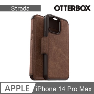 OtterBox iPhone 14 Pro Max Strada步道者真皮掀蓋皮套保護殼手機套