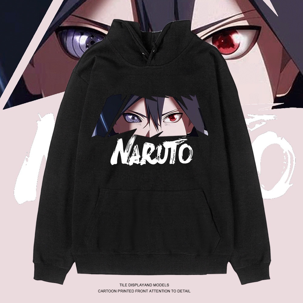 Y火影忍者長袖連帽衛衣秋冬卡通動漫佐助宇智波鼬潮流學生外套