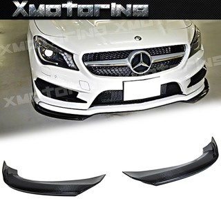 XM碳纖維精品 13+ W117 CLA 有AMG原廠保桿用 兩件式 下巴 碳纖維材質 定風翼 品質保證