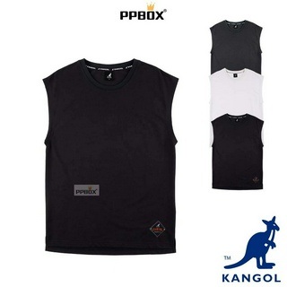 KANGOL 袋鼠 針織寬肩 背心【63251482】無袖 背心 衣服 春夏 男裝 球衣 透氣 排汗衫 日韓穿搭