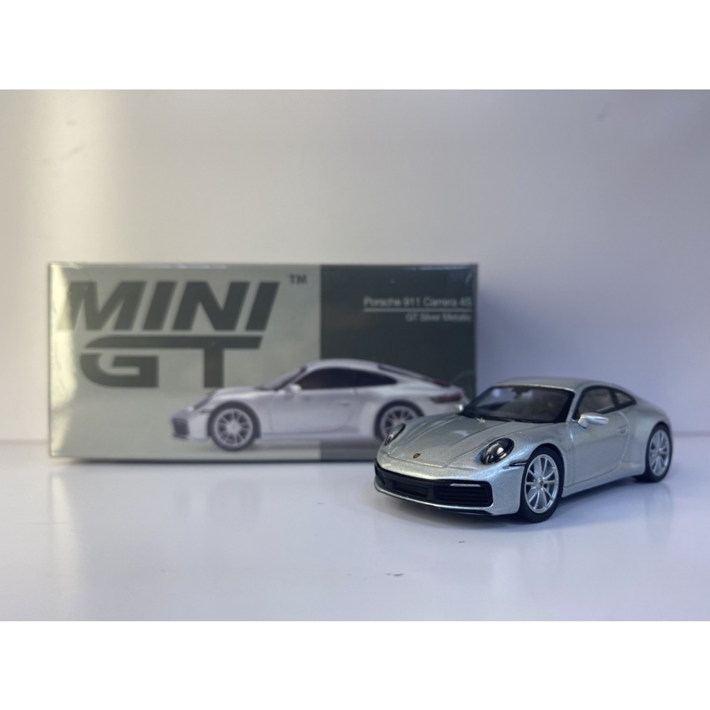 {TZ玩車庫} MINI GT #303 Porsche 911 (992) Carrera 4S GT 銀