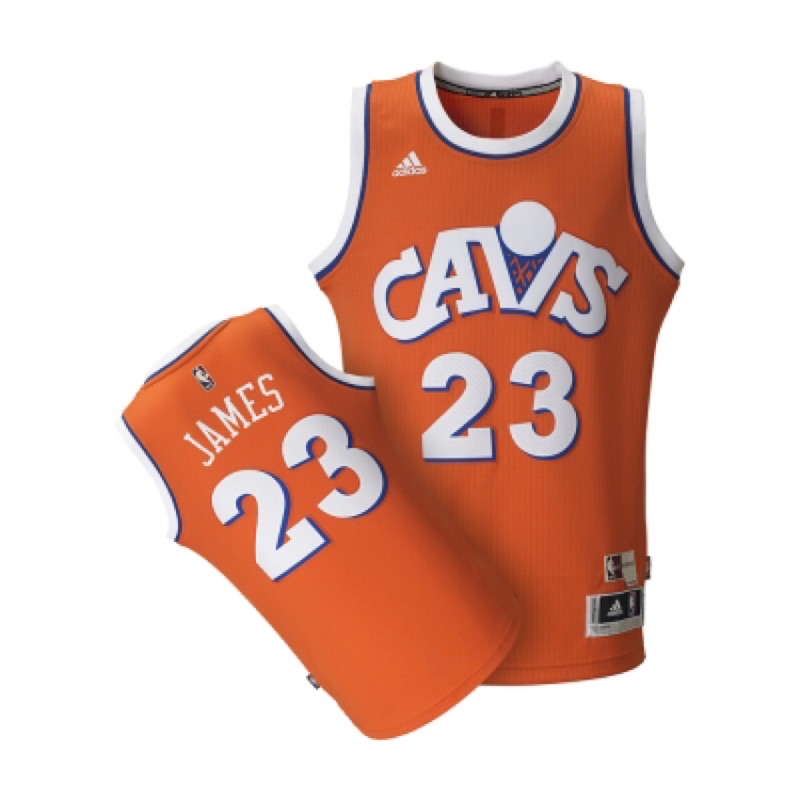 adidas NBA LeBron James 騎士隊 復古橘 cavs 23號球衣 Cleveland 詹姆士