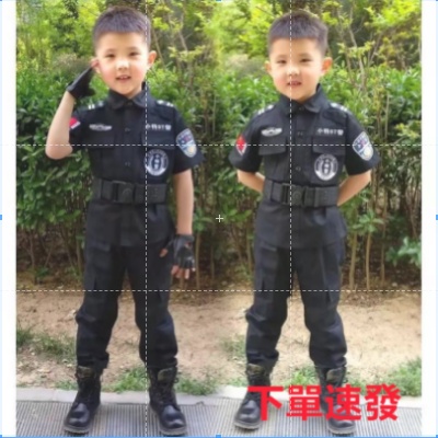 新品💖✨童裝特賣IZP&amp;兒童小軍裝特警服套裝扮演幼兒園男女童裝表演服寶寶小孩警察攝影裝【需要尺寸聯繫客服】