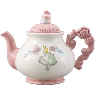 【彩購屋】現貨 日本進口 Disney 迪士尼 愛麗絲 陶瓷 茶壺 茶具 550ml
