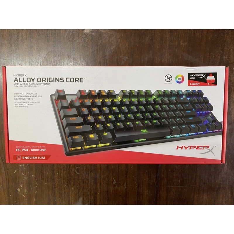 HyperX Alloy Origins Core 機械式電競鍵盤-輕快紅軸 (HX-KB7RDX-US)