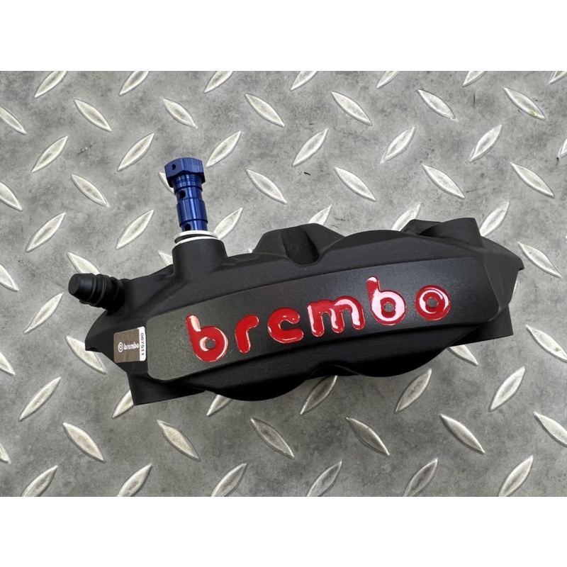 摩托賽客 BREMBO卡鉗用 一對二油管頭螺絲 日本原裝 藍色