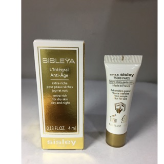 Sisley抗皺活膚御緻駐顏霜 Extra Rich(滋潤型）4ml.有效期限：2020/2.