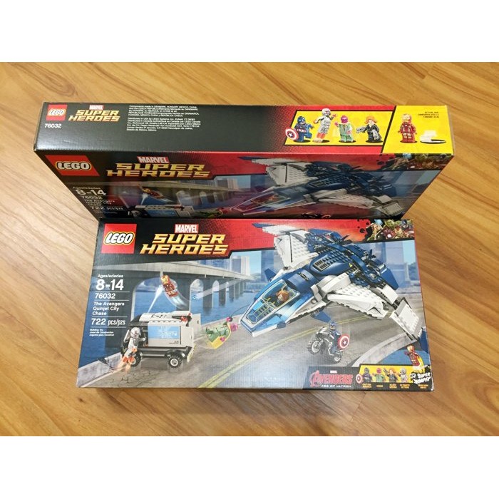 -南港97- 美版 LEGO 76032 昆式戰鬥機 鋼鐵人 美國隊長 幻視 奧創 復仇者聯盟 超級英雄