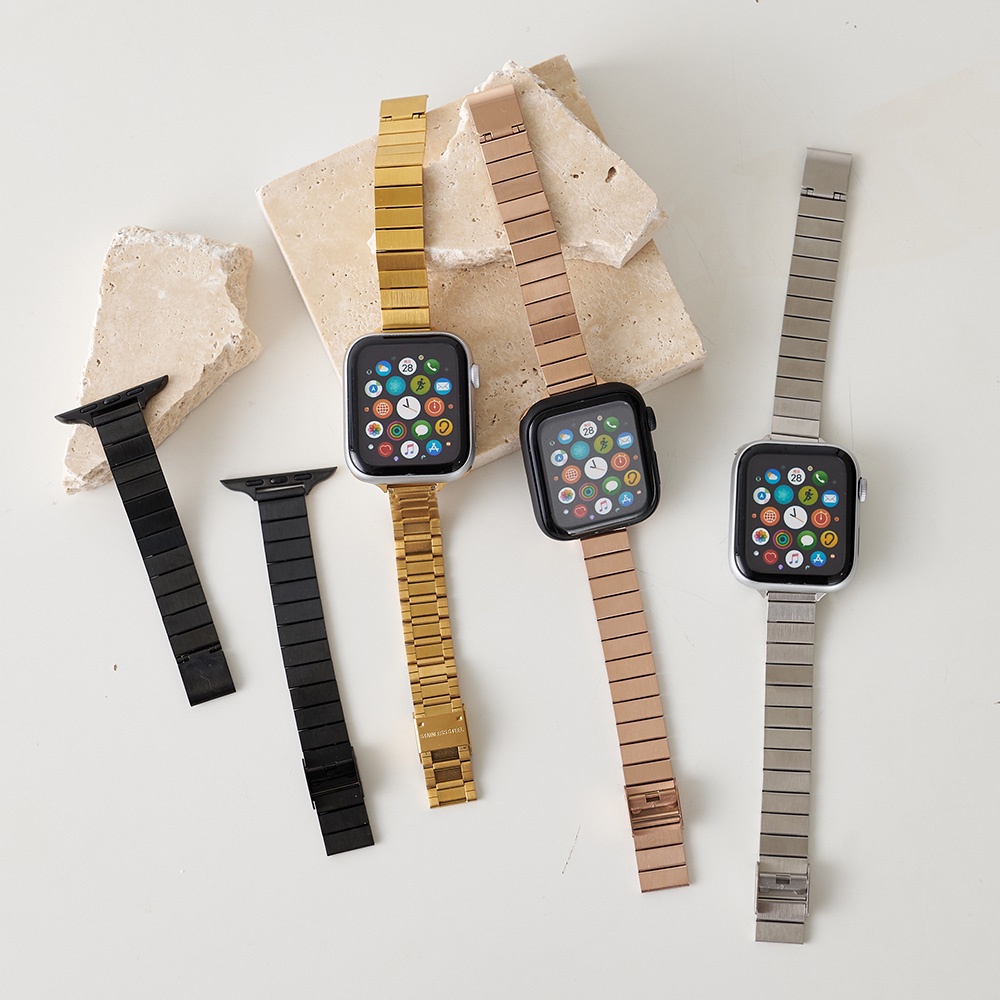 【TOYSELECT】Apple Watch細版合金金屬錶帶