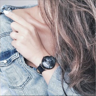 歐洲代購預購 ╳ 瑞義品牌 Ally Denovo 皮革腕錶 菱形琉璃系列｜黑框湛藍琉璃｜VOGUE Fashion推介