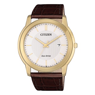 CITIZEN 星辰 (AW1212-10A) 簡約光動能紳仕男錶-金 / 42mm