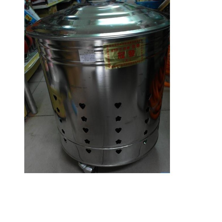 金爐 金桶 不銹鋼金爐 1尺3寬(直徑約39.5公分) 附活動輪 台灣製造