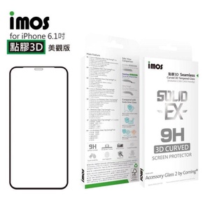【官方旗艦館】imos iPhone 11 6.1 XR 神極3D款 2.5D滿版玻璃螢幕保護貼 9H 美商康寧公司