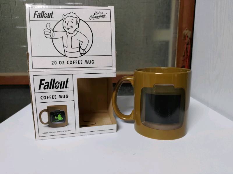 超值 現貨出口美國游戲fallout周邊輻射4嗶嗶小子陶瓷變色馬克杯水杯杯子 蝦皮購物