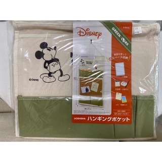 Disney 迪士尼米奇壁掛式收納袋/軟木留言板