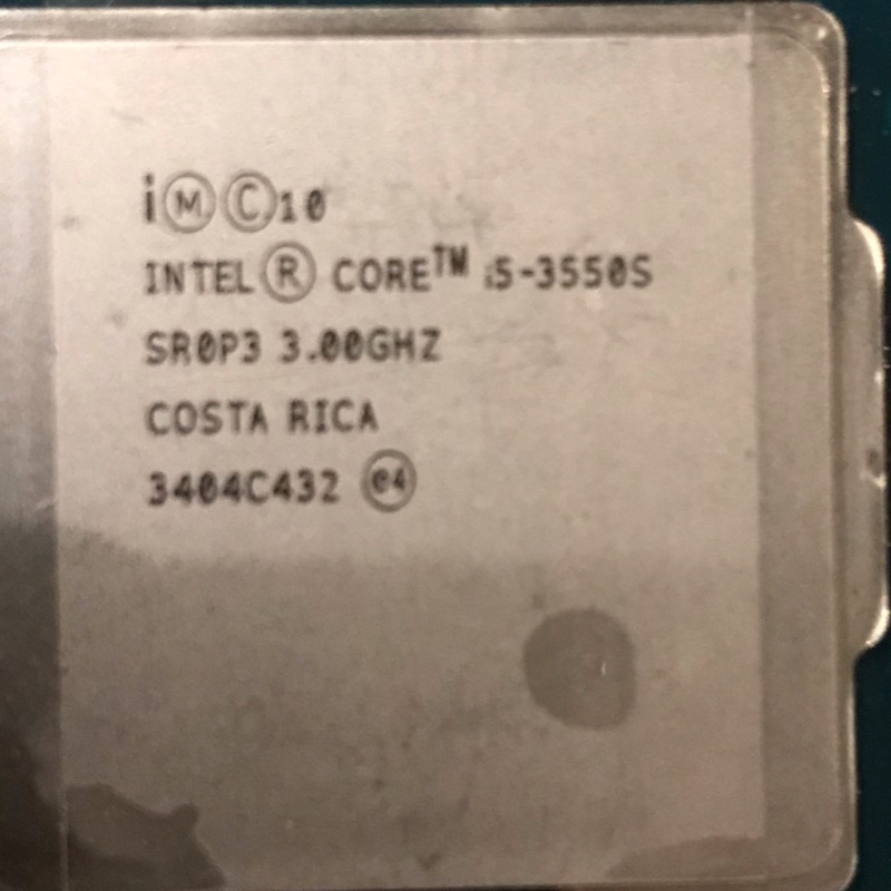 Intel i5 3550s cpu