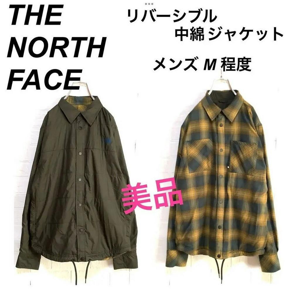 THE NORTH FACE 北面 夾克外套 格紋 春季 雙面 全棉 日本直送 二手
