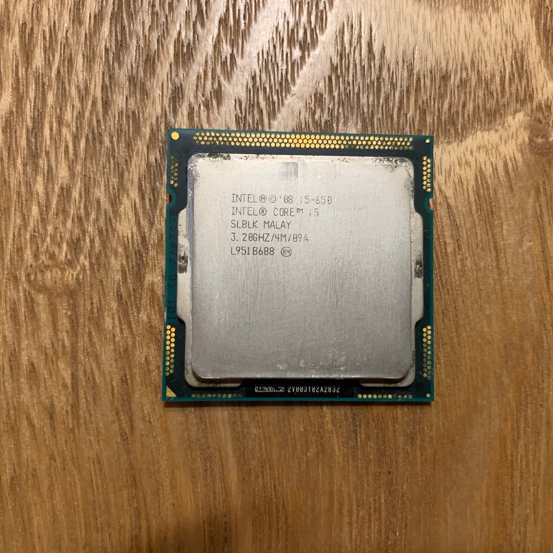 intel i5-650 cpu 雙核心處理器 1156腳位