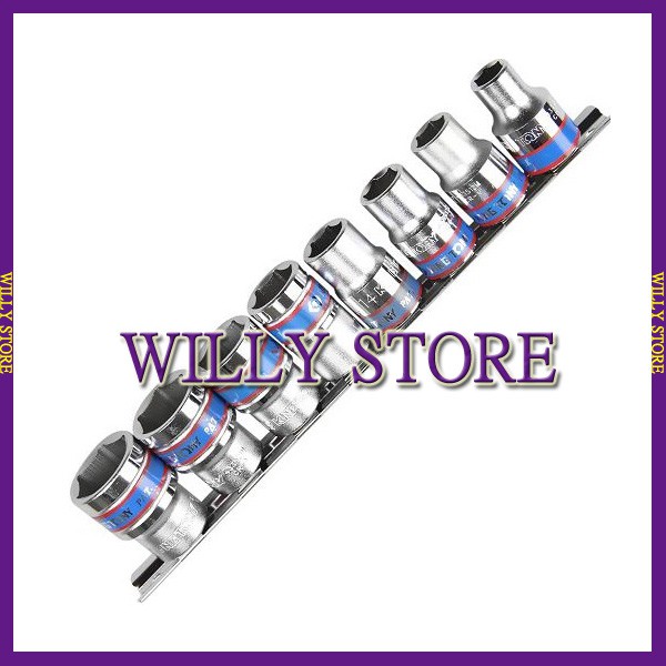 【WILLY STORE】 KING TONY 4510MR 1/2" 四分手動六角套筒八件組 8件式六角手動短套筒組