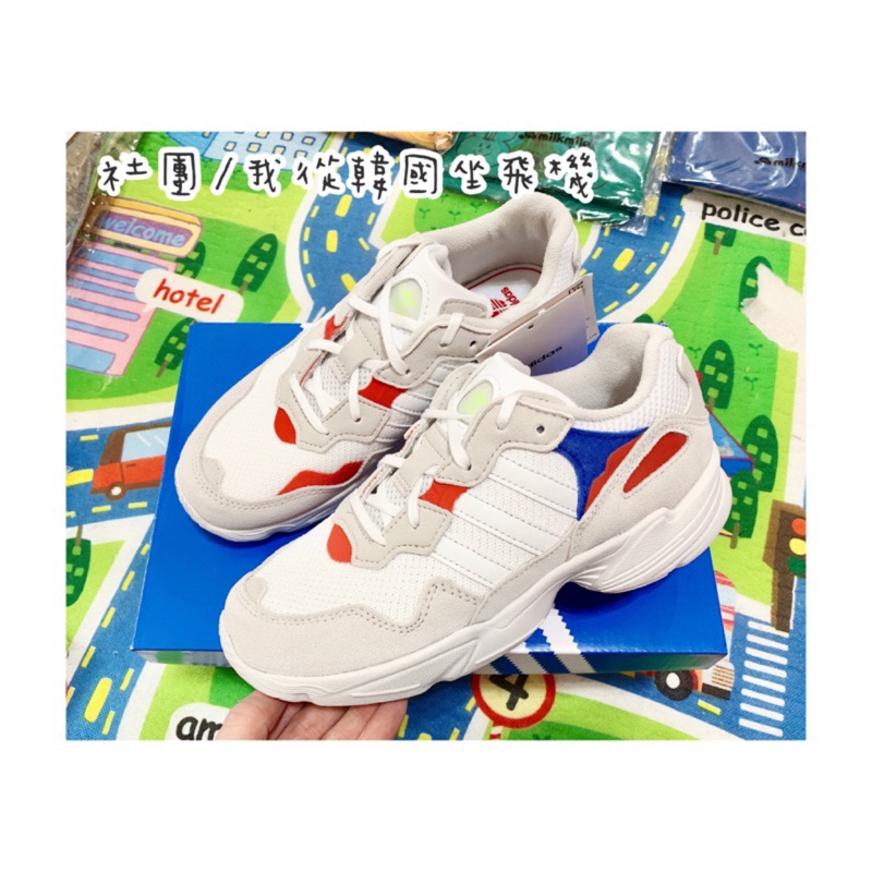 韓國代購Adidas Yung-96 ELI 老爹鞋小童/大童白紅藍| 蝦皮購物