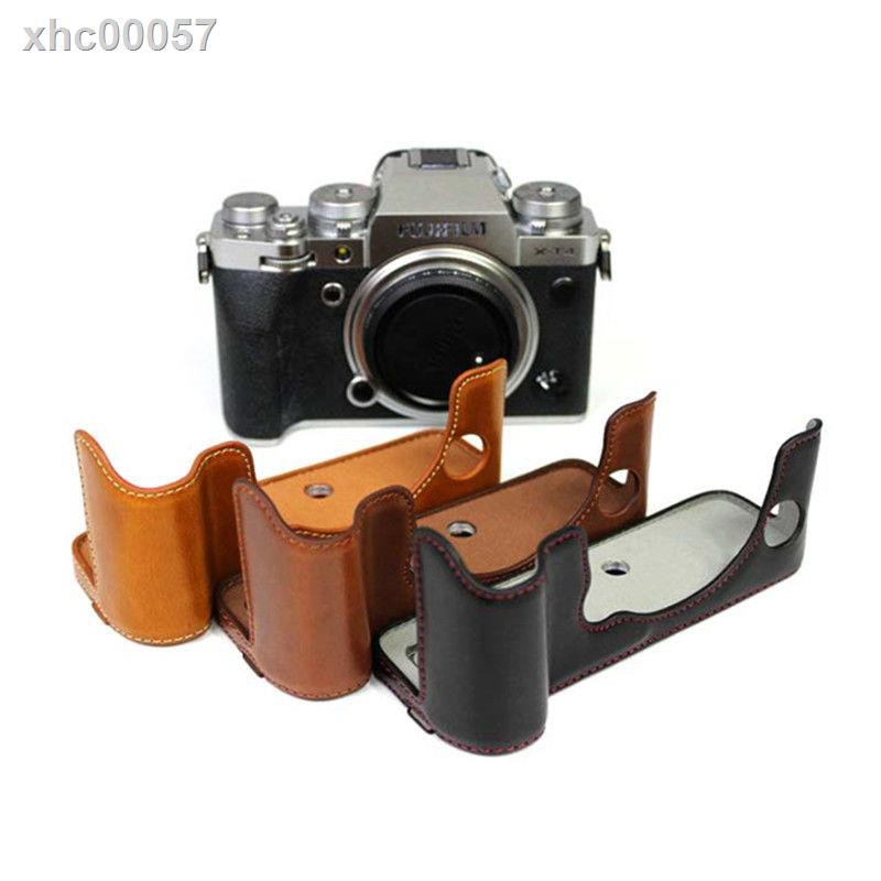 【現貨免運】卍▲富士XT4微單相機包 X-T4皮套底座 專用半套 便攜保護套 攝影包
