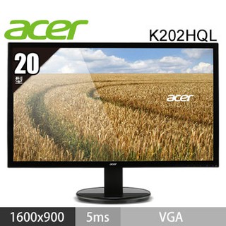 Acer K202HQL(cb) 20型LED背光寬螢幕(歡迎面交)