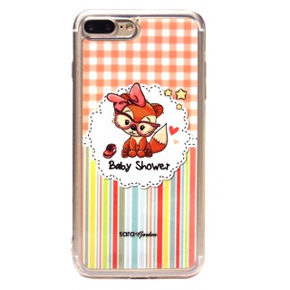 客製化 軟殼 iPhone 8 7 6 6S Plus 手機殼 保護套 全包邊 掛繩孔 可愛狐狸寶貝