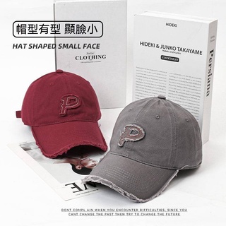 ‼️客製logo｜P字爛邊簷 老帽 美式水洗街頭 棒球帽 潮流個性 鴨舌帽 各個臉型輕鬆駕馭👍🏼 遮陽帽 客制帽 嘻哈帽