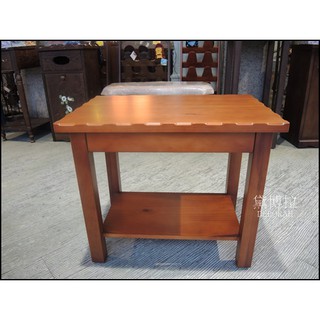 高雄．黛博拉家飾精品． 歐式美式鄉村實木家具二層開放架花邊桌邊桌方桌客廳小茶几桌子60*40*51客製化傢俱訂做