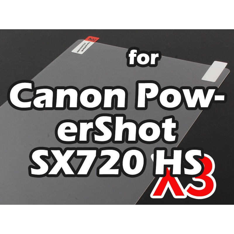 Canon PowerShot SX720 HS 相機螢幕保護膜 – 高清三片裝