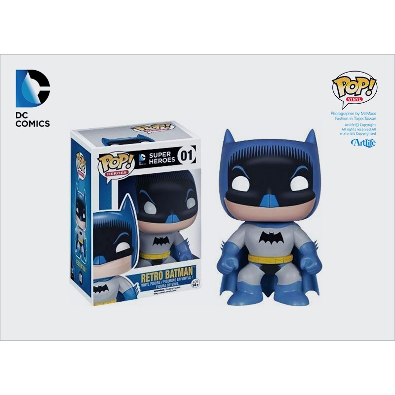Artlife ㊁ FUNKO POP DC SUPER HEROES RETRO 1950 BATMAN 藍灰 蝙蝠俠
