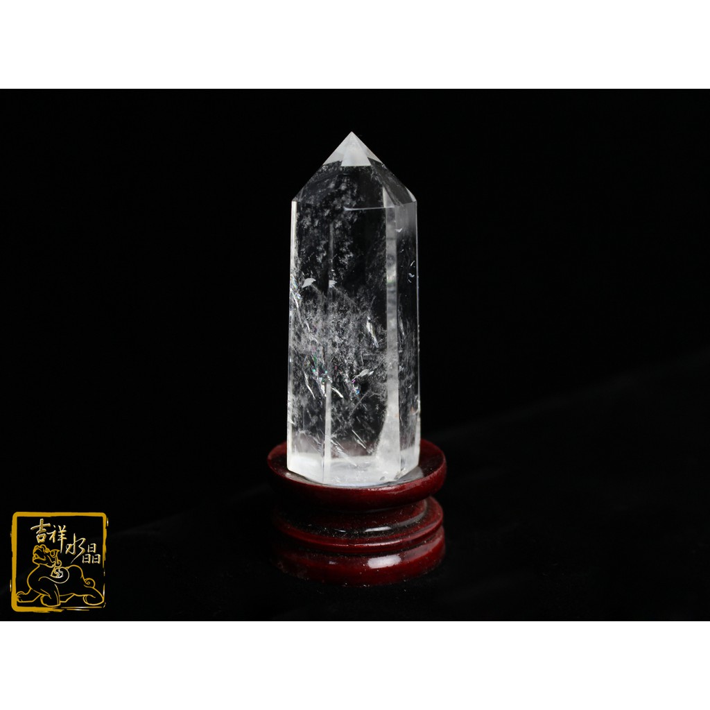 純天然白水晶柱化樑煞附贈底座 吉祥水晶專賣店 隨機出貨 蝦皮購物