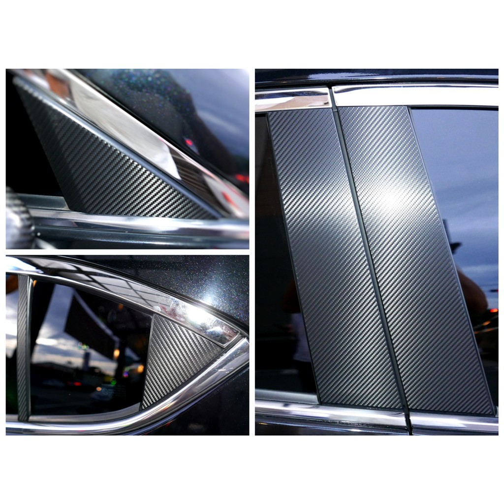Mazda3 3代【ABC柱卡夢貼】3M 2080鑄造級車貼膠膜  B柱 中柱