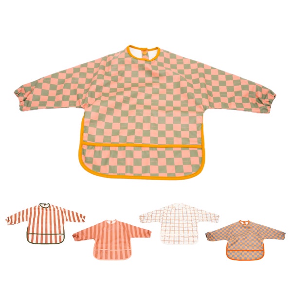 Grech&Co. 兒童長袖防水圍兜(5款可選)畫畫衣|圍兜衣【麗兒采家】