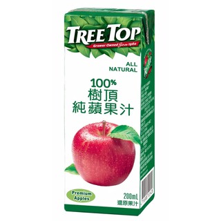 TREE TOP 樹頂 100%純蘋果汁 200mlx6入 果汁 100% 現貨(超取賣場一次2組)